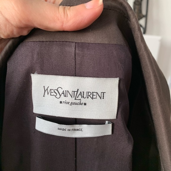 Yves Saint Laurent Fitted Jacket - brown - Picture 9 of 9
